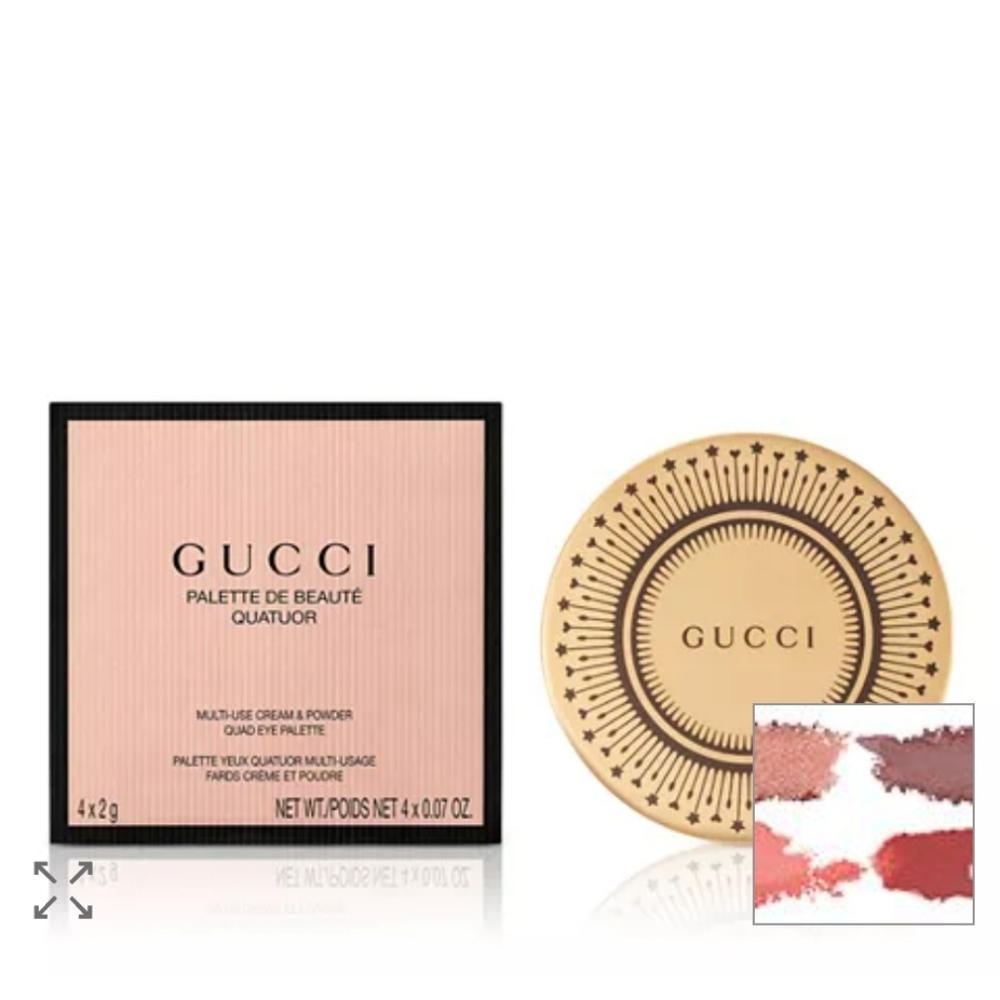 Gucci Mirror And Multi-Use Cream Quad Palette Retail $89 Nib